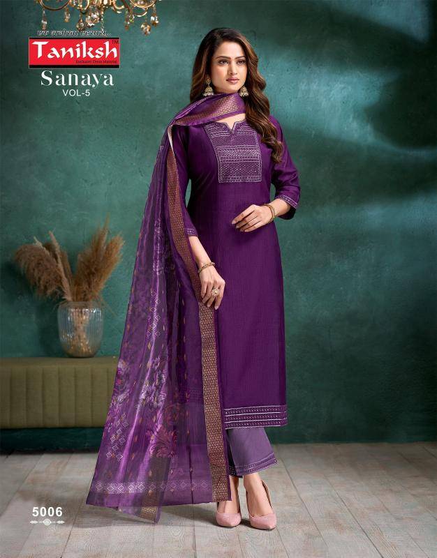Taniksh sanaya vol 5 Kurti sets wholesale Mumbai