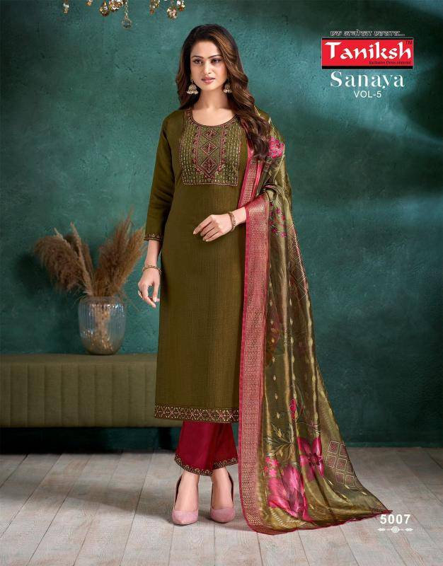 Taniksh sanaya vol 5 Kurti sets wholesale Mumbai