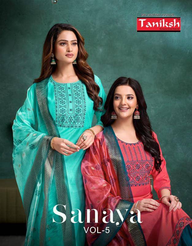 Taniksh sanaya vol 5 Kurti sets wholesale Mumbai