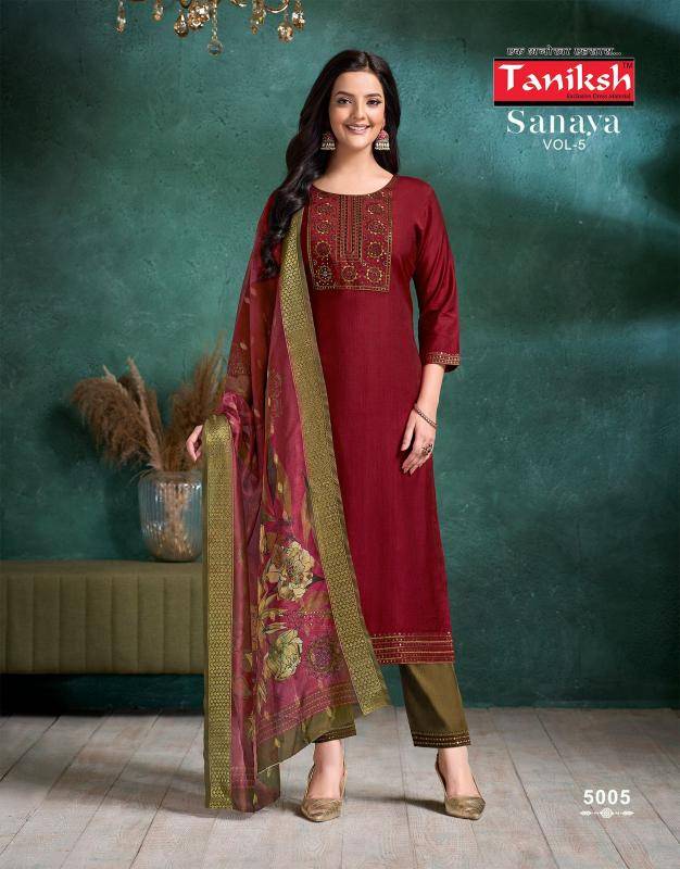 Taniksh sanaya vol 5 Kurti sets wholesale Mumbai