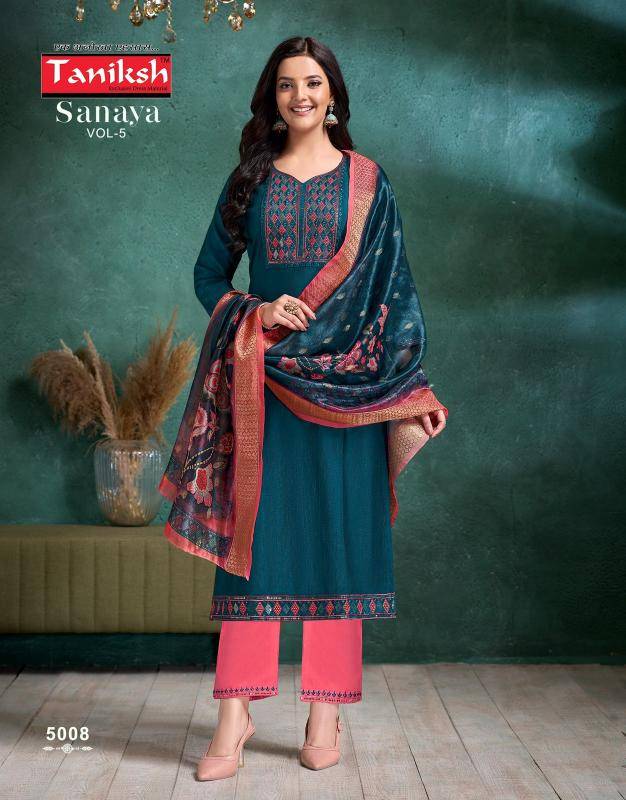 Taniksh sanaya vol 5 Kurti sets wholesale Mumbai