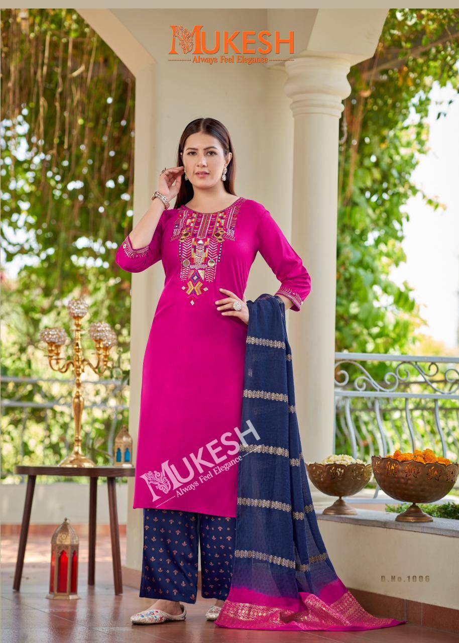 Mukesh mausam Rayon kurtis wholesale