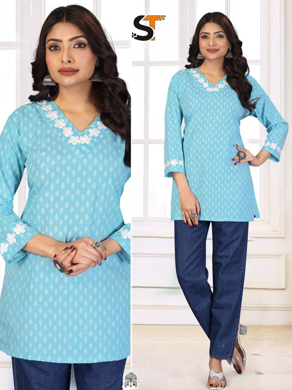 Shree salasar cotton printed kurtis wholesale