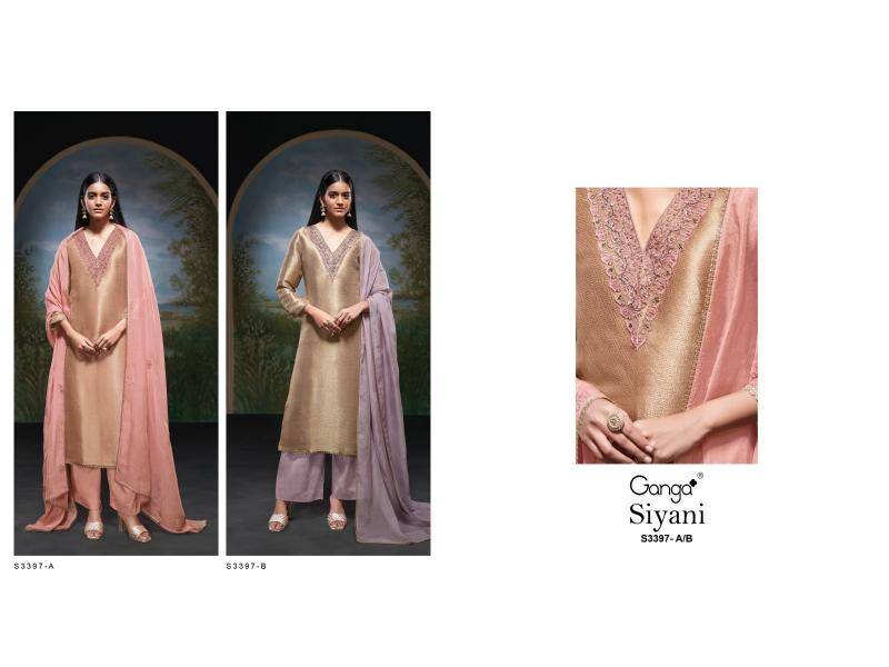 Ganga siyani 3397 Wholesale dress material market in Delhi