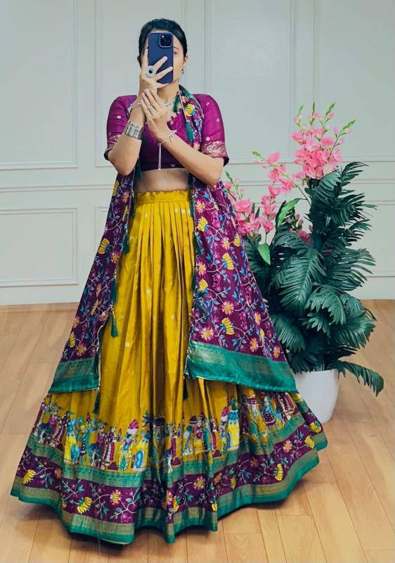 BARATI Tussar Silk Best Lehenga choli brands