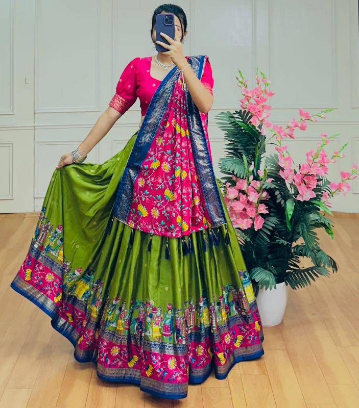 BARATI Tussar Silk Best Lehenga choli brands