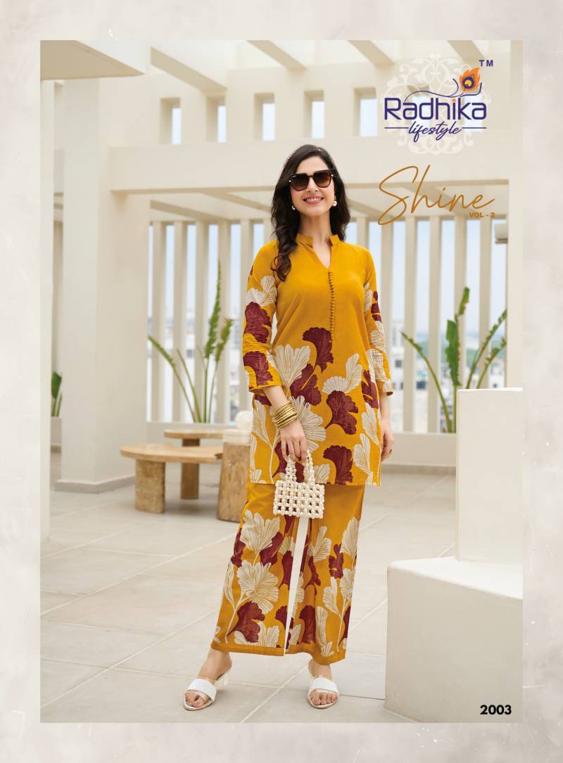 Radhika Shine Vol 2 Cotton Co Ord Set Ladies kurti wholesale market in Mumbai