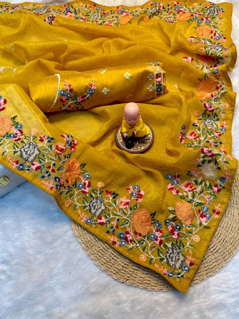 Vt 752 T Crunchy Silk Embroidere Saree wholesalers in Kolkata