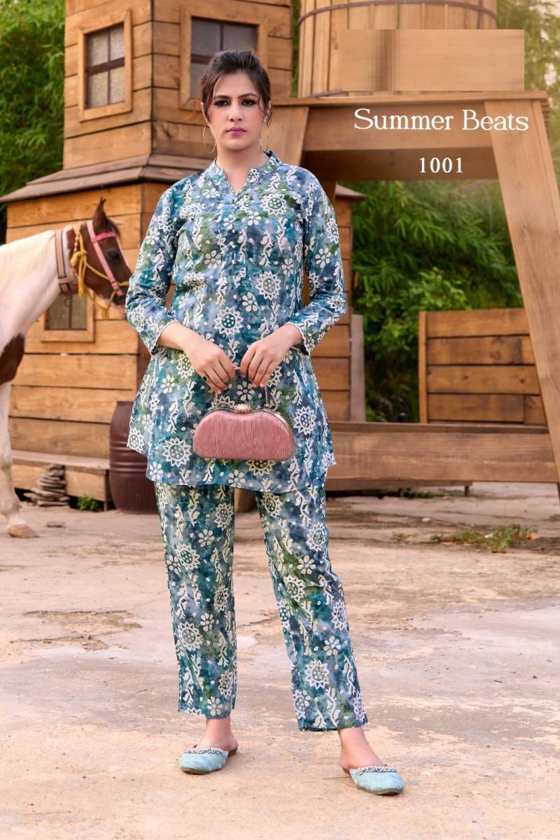 Summer Beats vol 2 Printed Co Ord Set Wholesale kurti catalogs in Mumbai