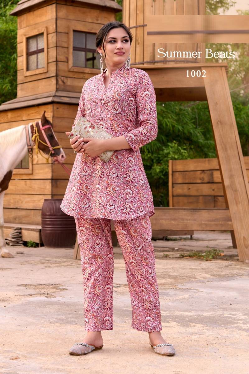 Summer Beats Printed Co Ord Set Wholesale kurti distributors in Mumbai