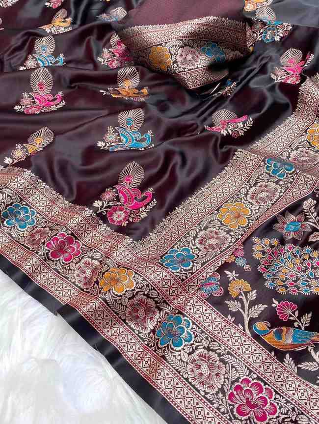 Kc 4025 Traditional Wear Satin Silk Best saree market in Kolkata