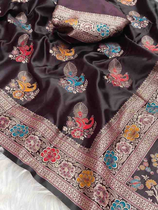 Kc 4025 Traditional Wear Satin Silk Best saree market in Kolkata