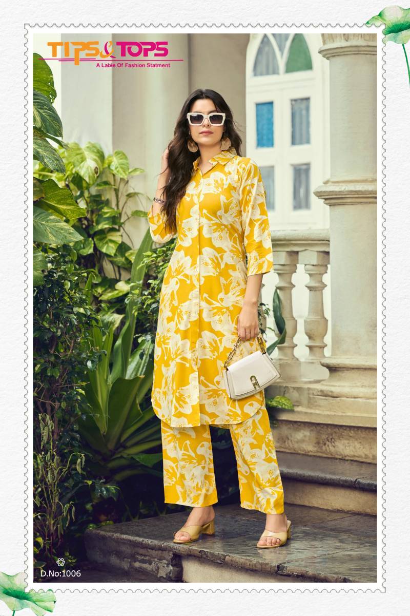 Tips And Tops Barbie Co Ord Set Vol 1 Wholesale Kurti manufacturers in Surat