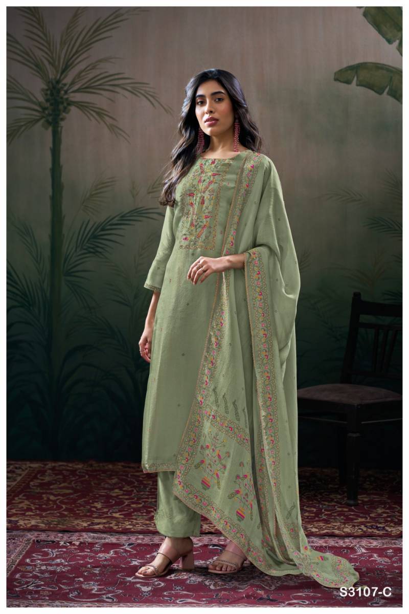 Ganga Dhanvika Bemberg Silk Buy wholesale patiala suits online