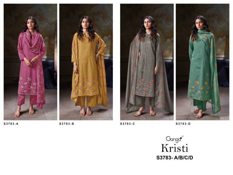 Ganga Kristi Cotton Satin Wholesale salwar kameez materials online