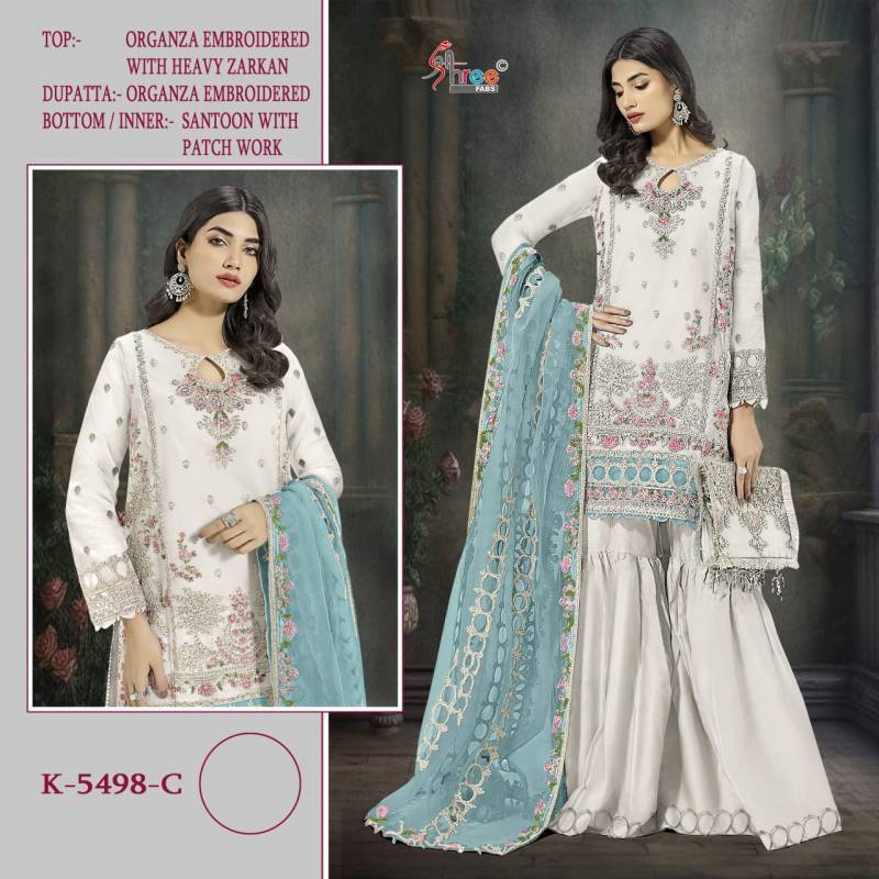 Shree K 5498 Organza buy salwar kameez online wholesale