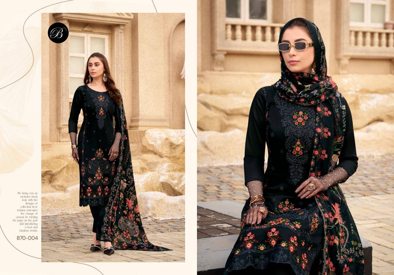 Belliza designer studio zarqash vol 7 Wholesale dress material suppliers in India