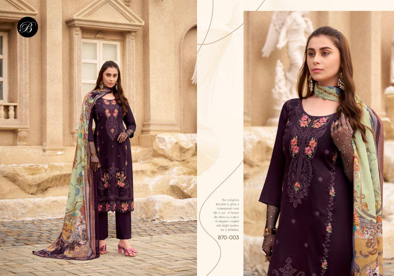 Belliza designer studio zarqash vol 7 Wholesale dress material suppliers in India