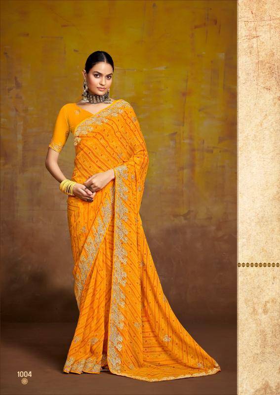 Stavan bindni georgette Wholesale saree dealers in Pune