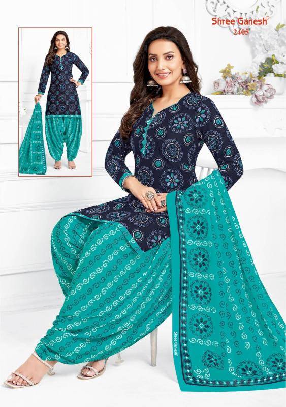 Shree ganesh bandhani patiyala vol-04 Wholesale unstitched dress material in India