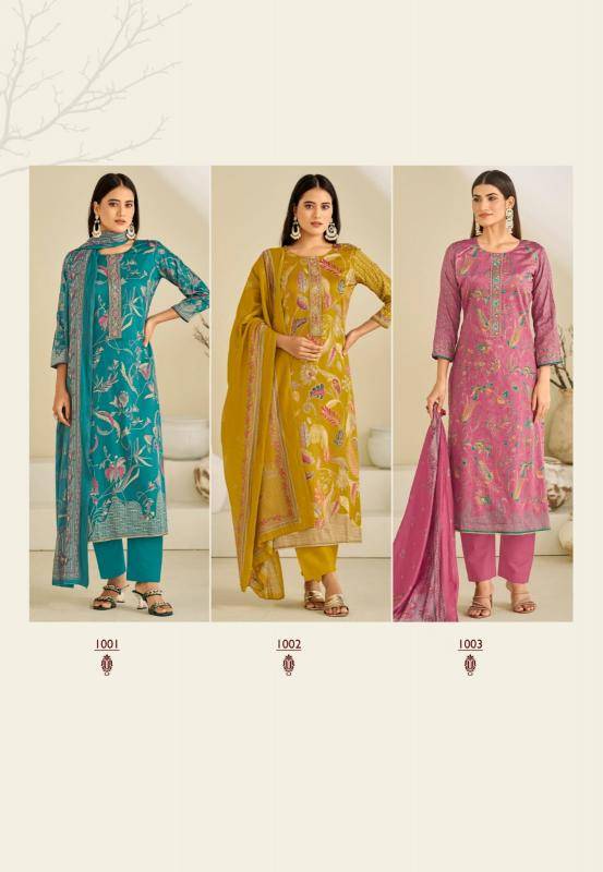 Suryajyoti karishma vol-01 Wholesale unstitched suit material in India