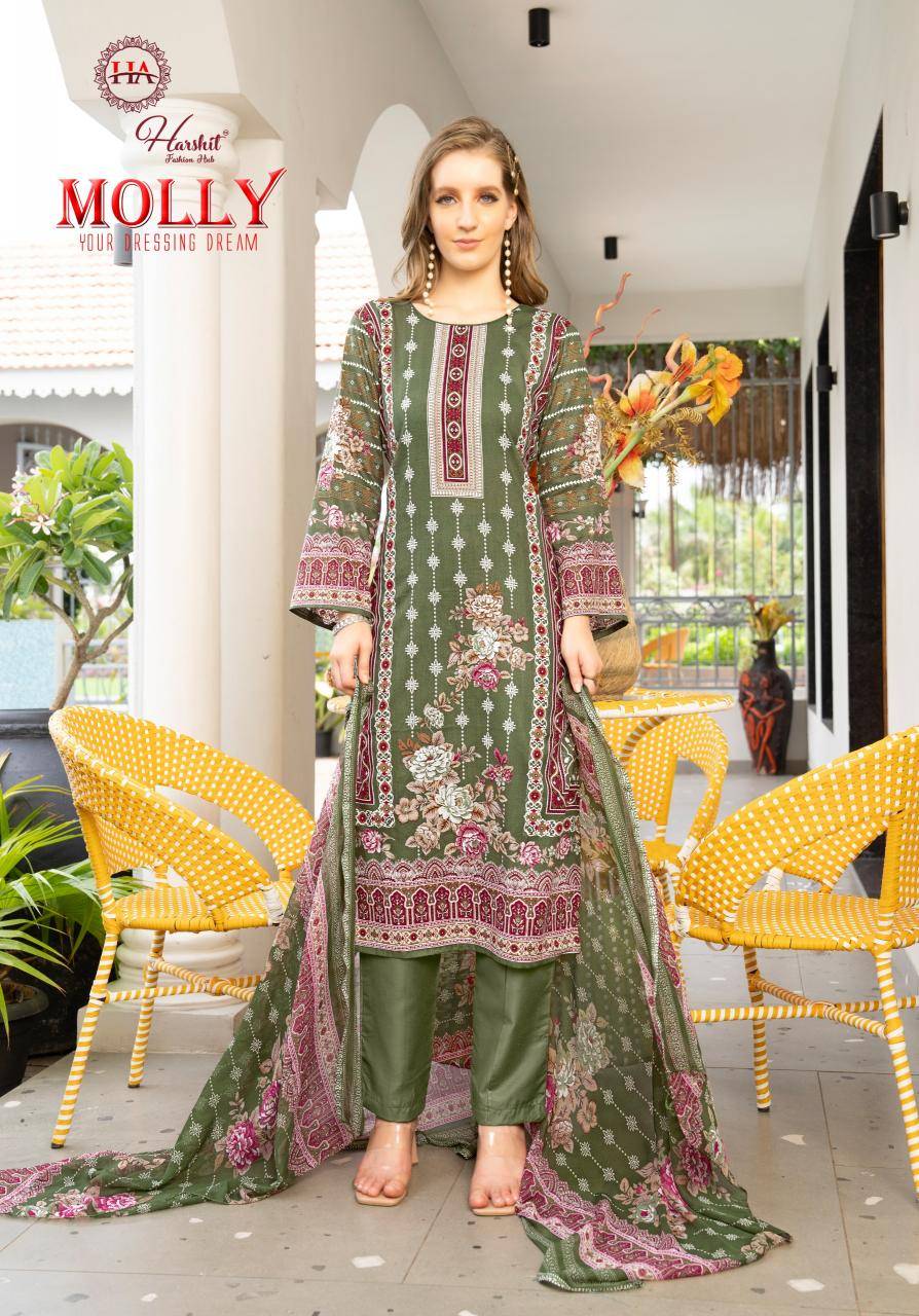 Alok suit molly Wholesale dress material suppliers in Ahmedabad