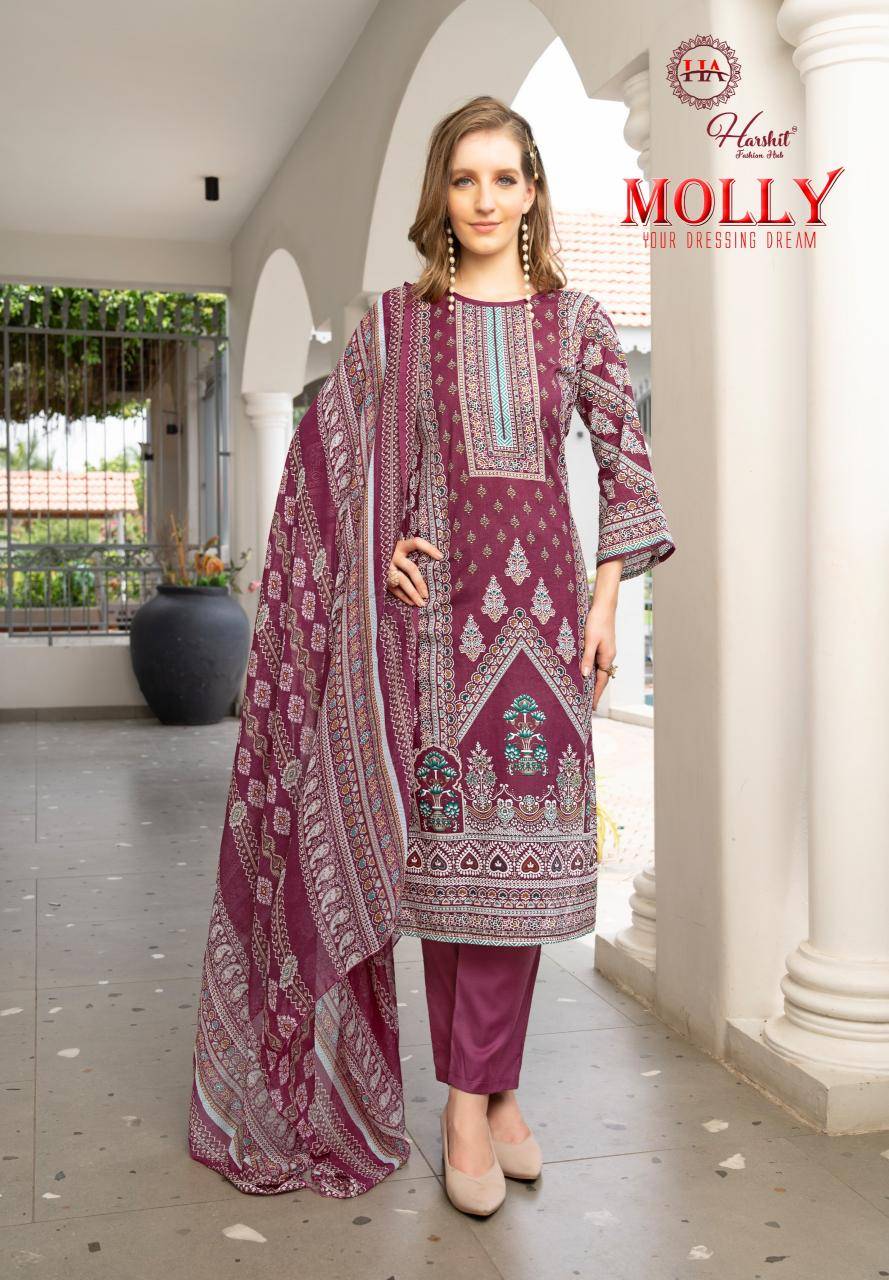 Alok suit molly Wholesale dress material suppliers in Ahmedabad