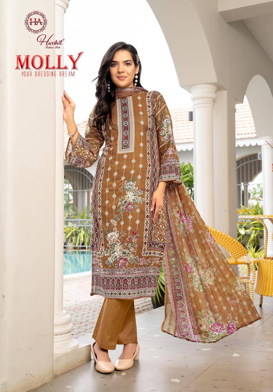 Alok suit molly Wholesale dress material suppliers in Ahmedabad