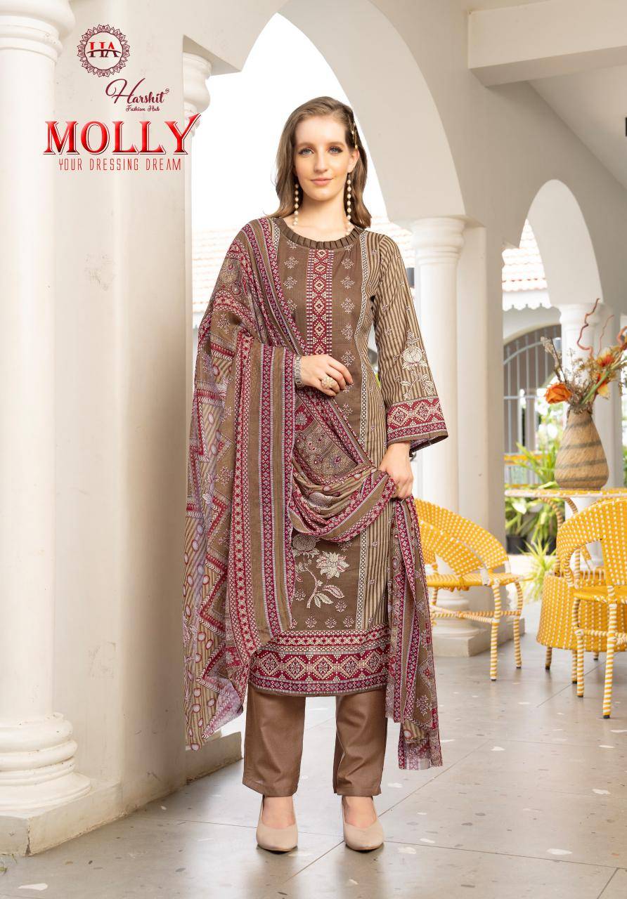 Alok suit molly Wholesale dress material suppliers in Ahmedabad