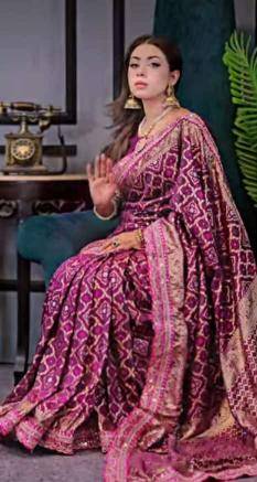 Akshara soft russian bandhej silk Saree wholesale shop in Kolkata