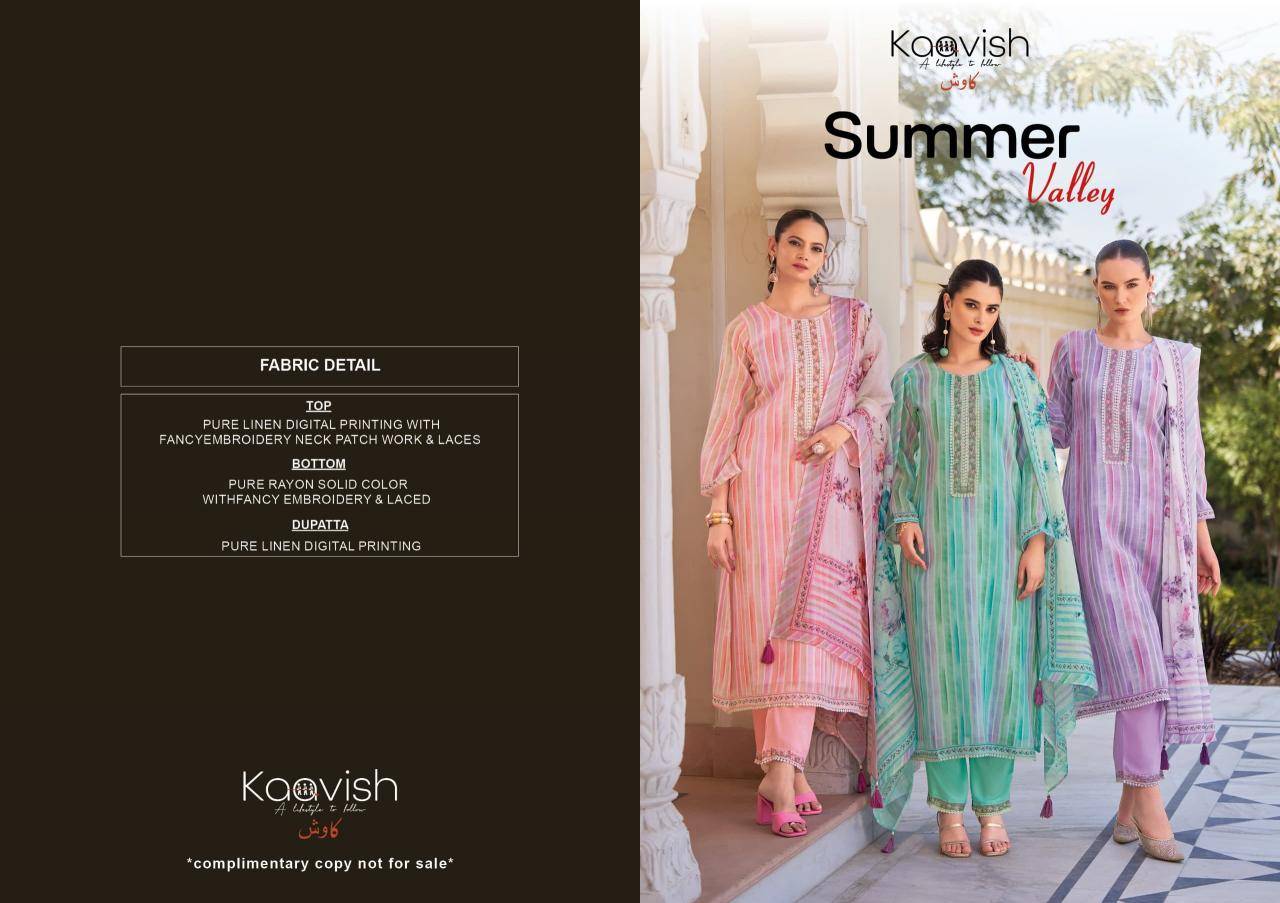 Kaavish summer valley Dress materials online