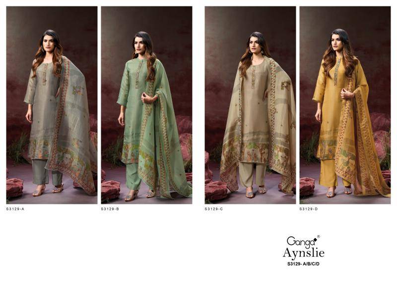 Ganga aynslie 3129 Wholesale dress materials in Bangalore