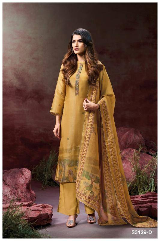 Ganga aynslie 3129 Wholesale dress materials in Bangalore