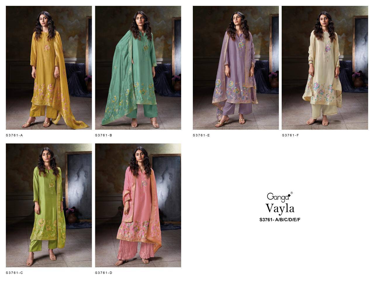 Ganga vayla 3761 Bangalore dress material marke