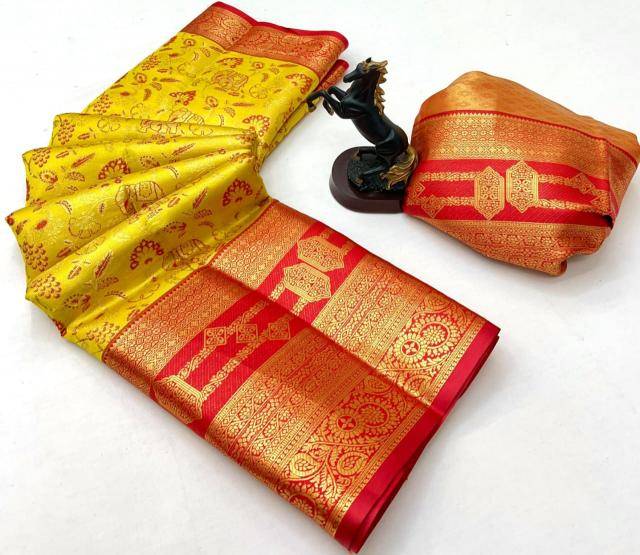 Malhar pushpa-vol-6 Silk saree wholesalers