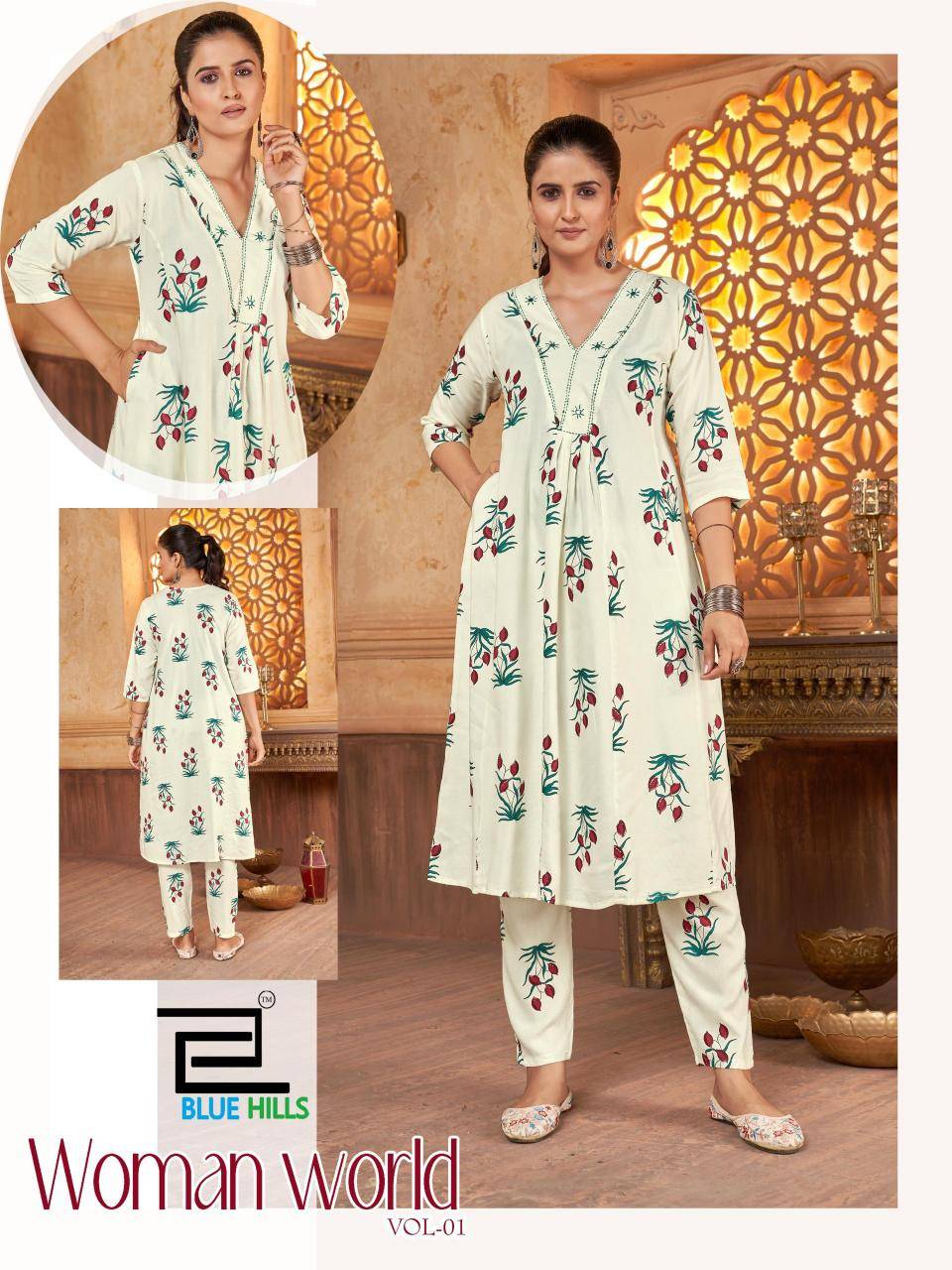 Blue hills woman world vol.1 Kurti wholesalers in Hyderabad