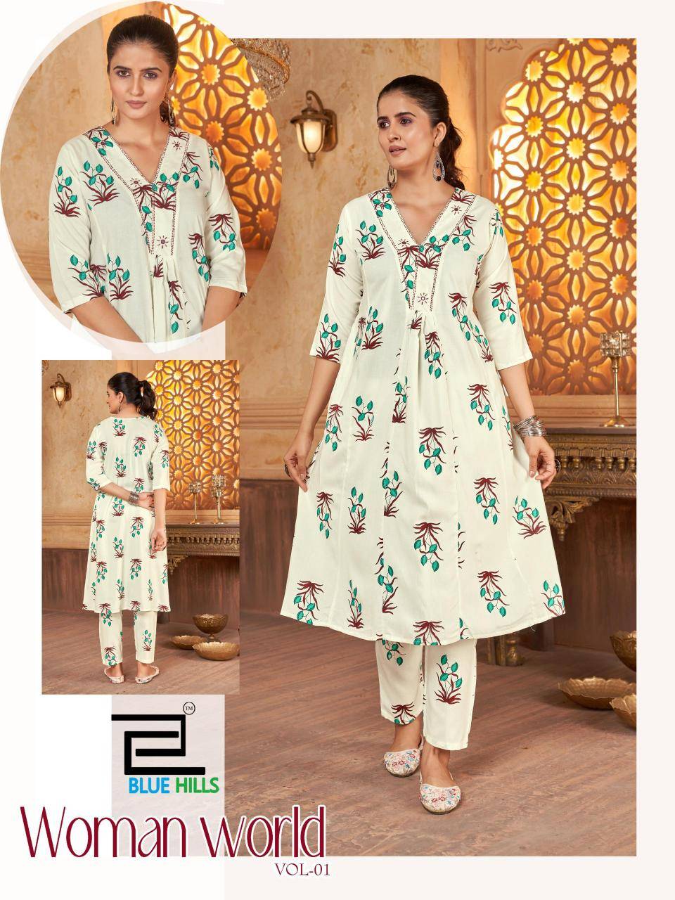 Blue hills woman world vol.1 Kurti wholesalers in Hyderabad