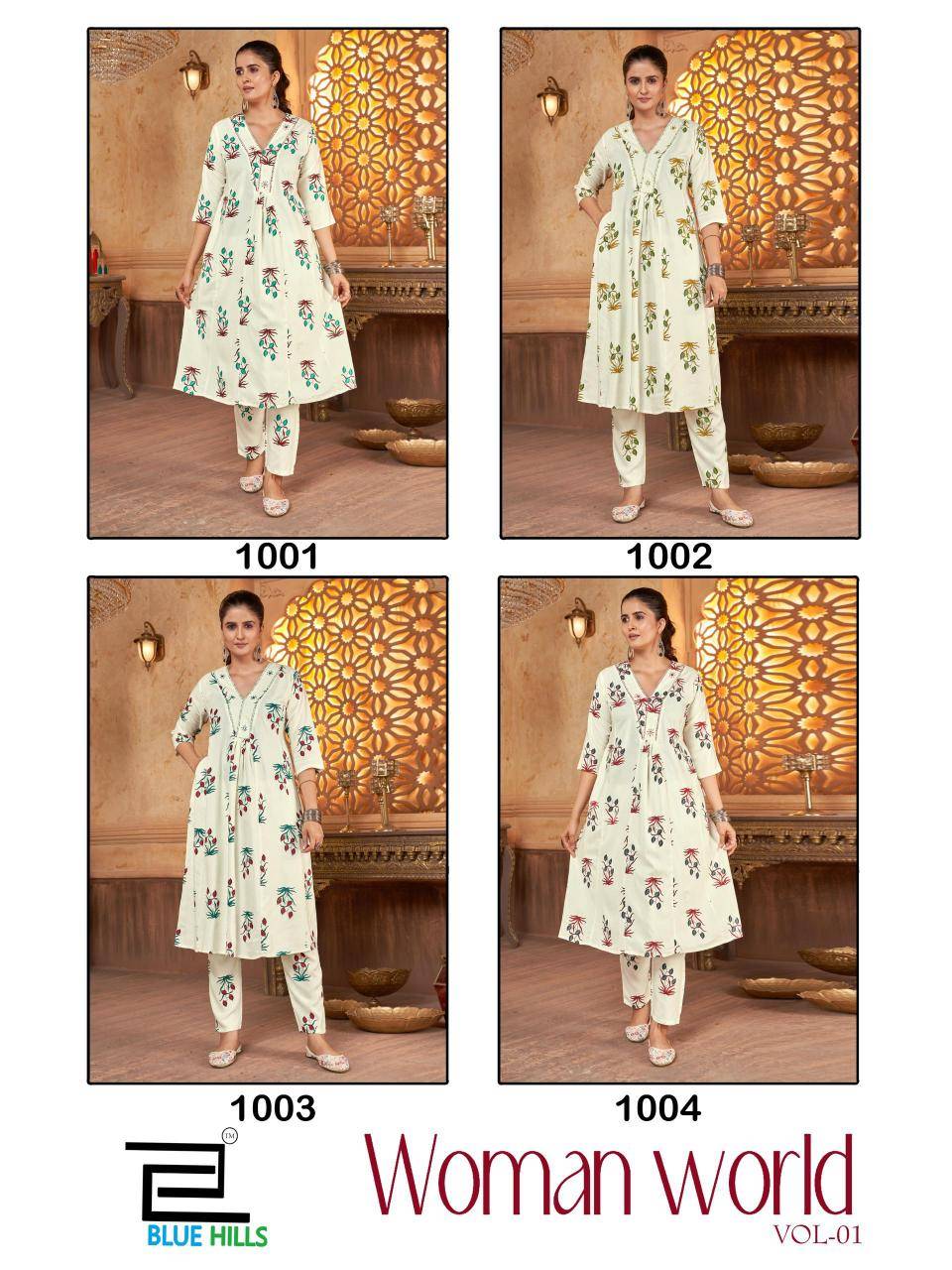 Blue hills woman world vol.1 Kurti wholesalers in Hyderabad