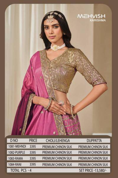 Mehvish Karishma Designer lehenga choli suppliers