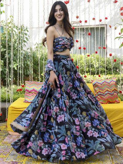 Botnical 01 Fancy Printed Bulk lehenga choli suppliers