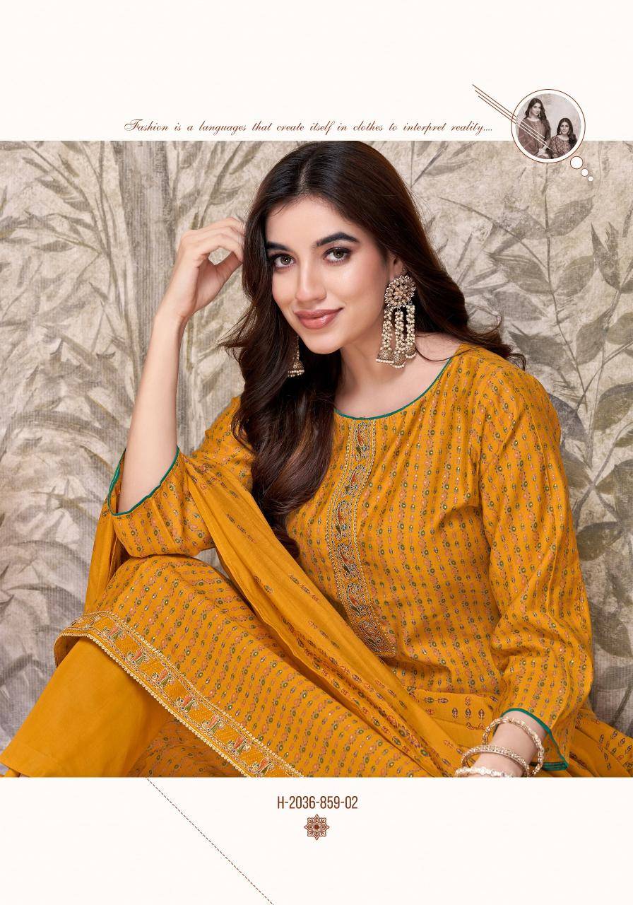 Alok suit heer 8 Dress materials suppliers in Mumbai