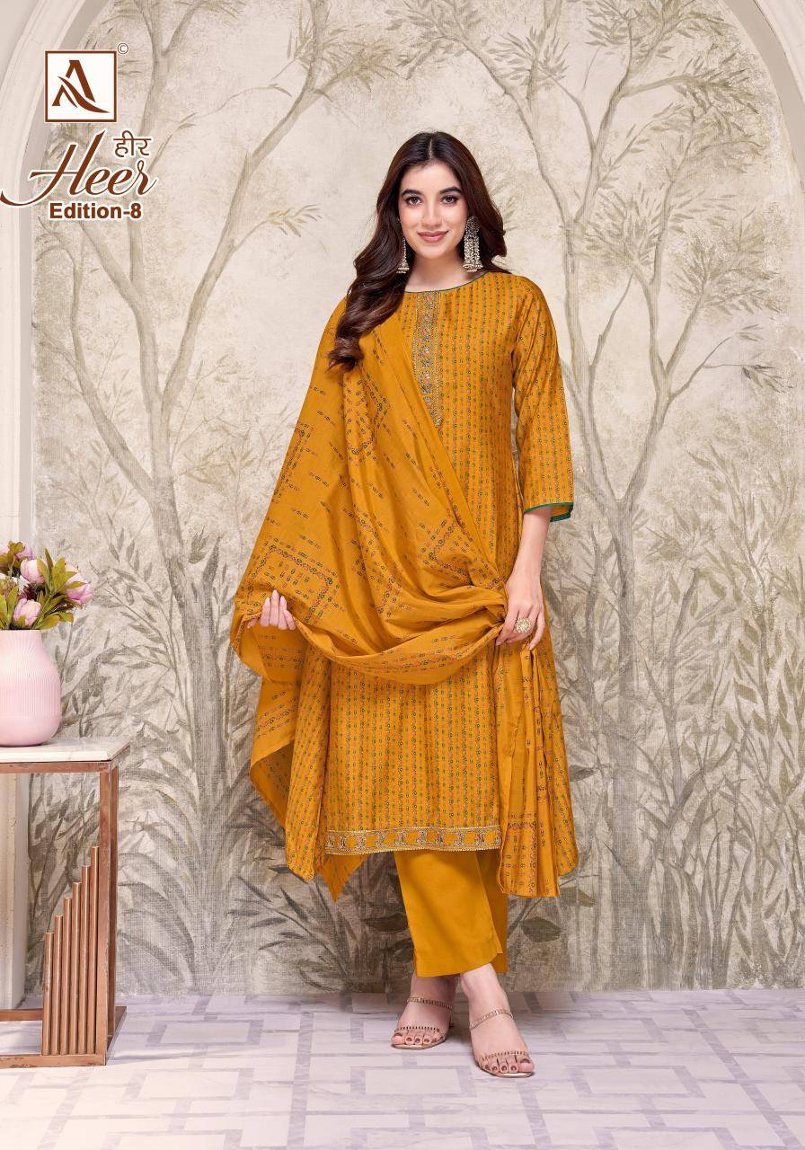 Alok suit heer 8 Dress materials suppliers in Mumbai