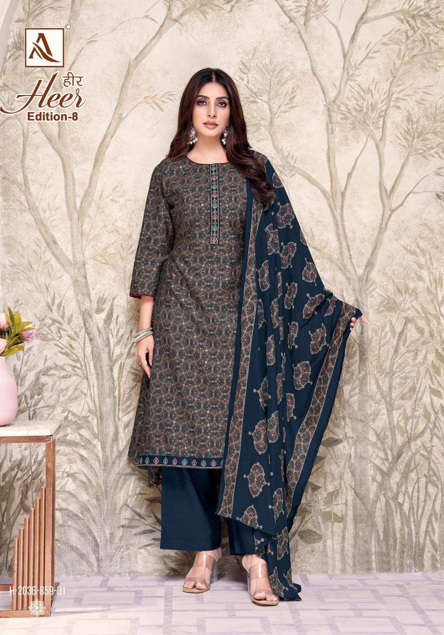 Alok suit heer 8 Dress materials suppliers in Mumbai