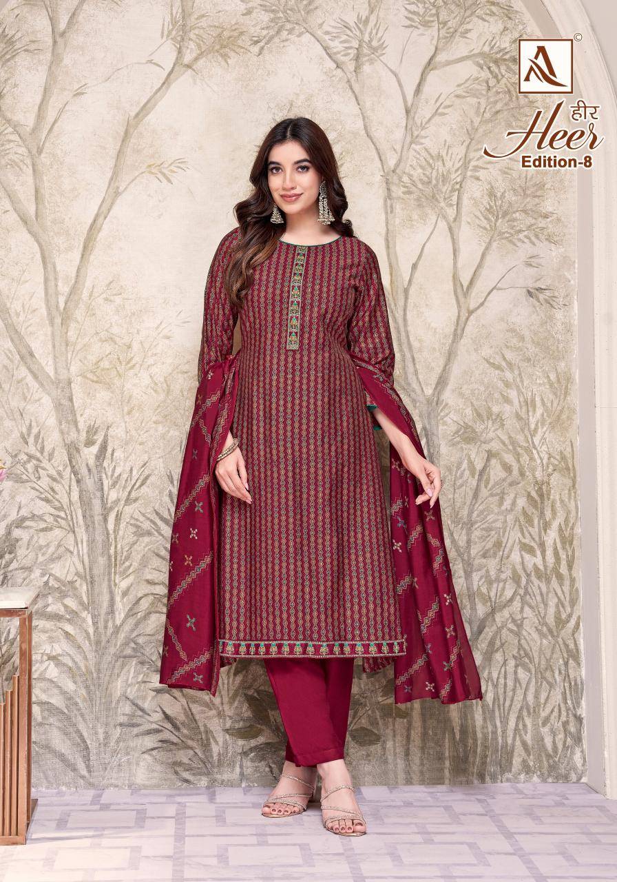 Alok suit heer 8 Dress materials suppliers in Mumbai