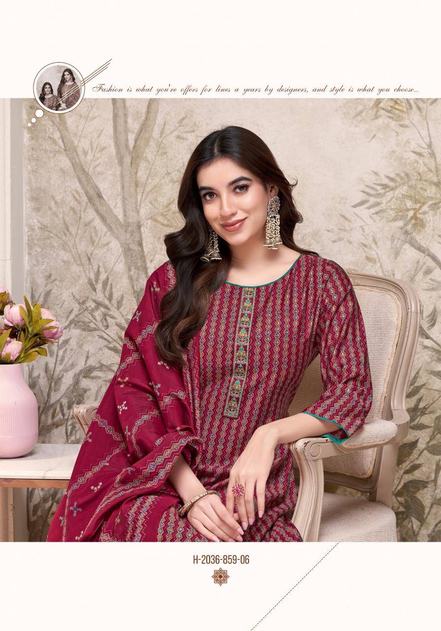 Alok suit heer 8 Dress materials suppliers in Mumbai