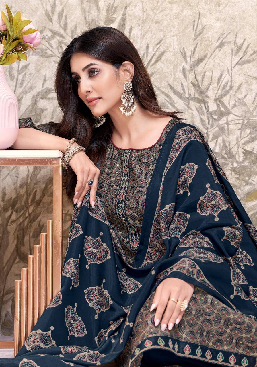 Alok suit heer 8 Dress materials suppliers in Mumbai