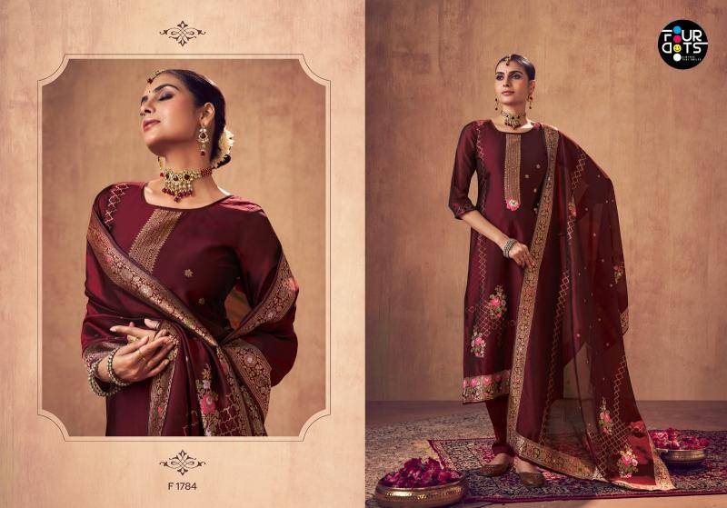 Fourdots rangraag Unstitched dress materials wholesale Mumbai