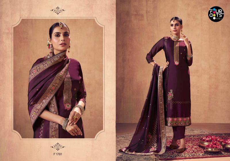 Fourdots rangraag Unstitched dress materials wholesale Mumbai