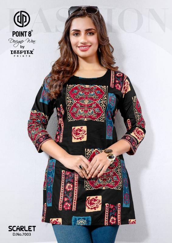 Deeptex scarlet vol-7 Kurti exporters in ahmedabad