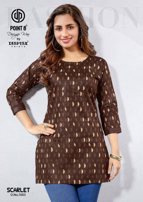 Deeptex scarlet vol-7 Kurti exporters in ahmedabad